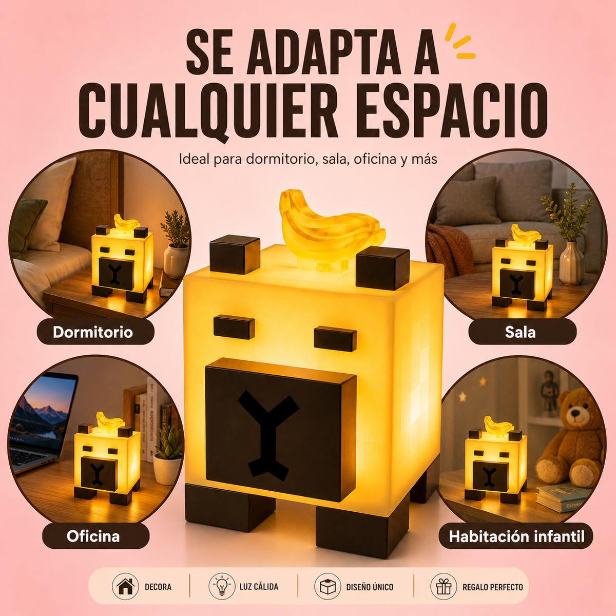 Lámpara Capybara Pixel — La Armas Tú Mismo